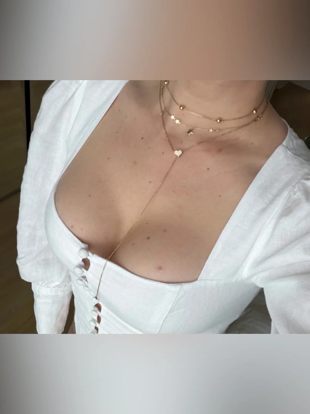 Reformation White Puff Sleeve Top